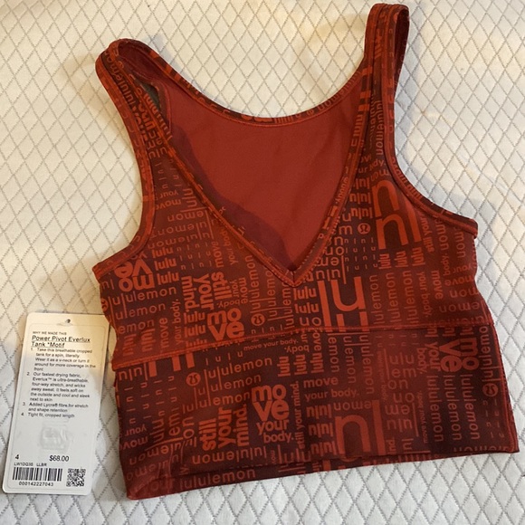 Lululemon NWT Power Pivot Everlux Tank Top - Picture 2 of 2